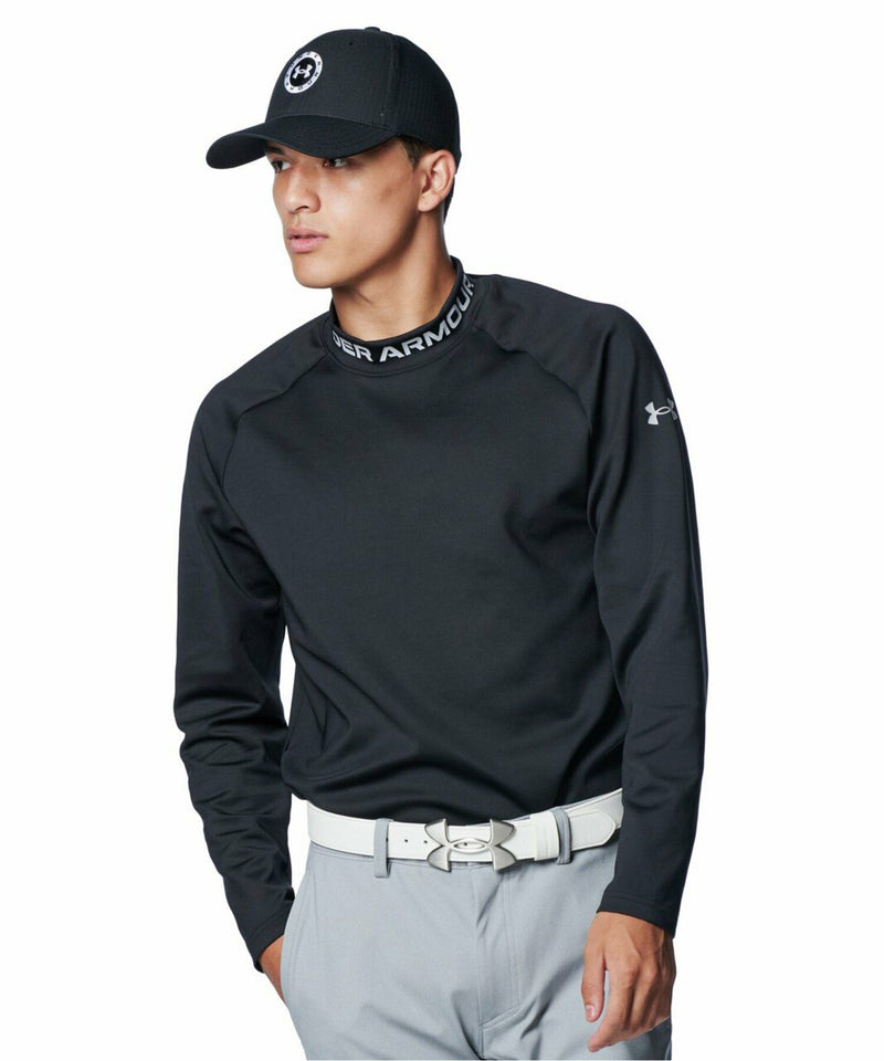 High Neck Shirt Men's Under Armor Golf Under Armor Golf Japan Genuine 2024 Fall / Winter New Golf Wear