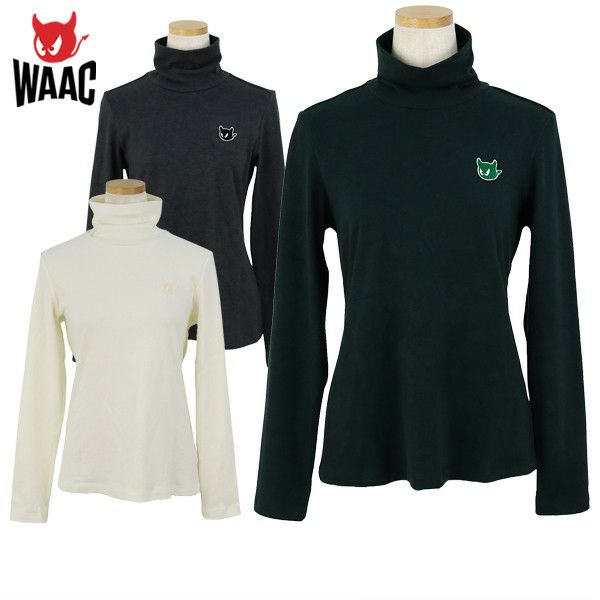 High Neck Shirt Ladies Wuck WAAC Japan Genuine 2024 Fall / Winter New Golf Wear