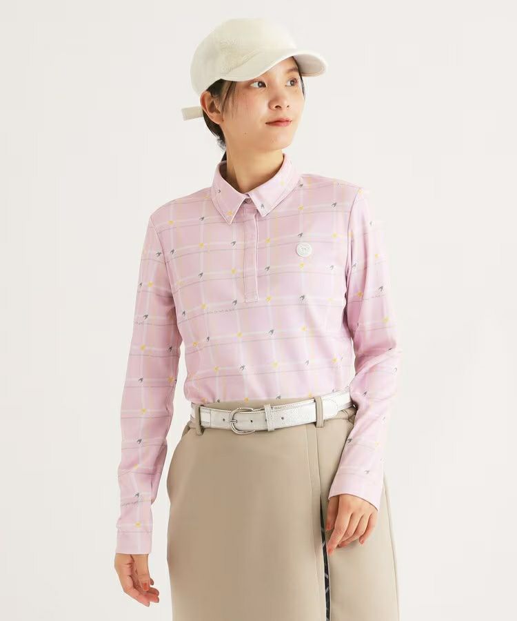 Poro Shirt Ladies Adabat Adabat 2024 Autumn / Winter New Golf Wear