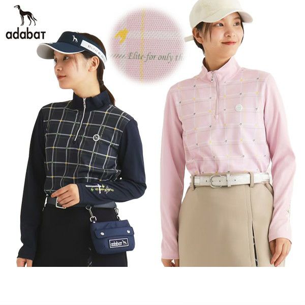 Long -sleeved polo shirt ladies advertising Adabat 2024 Fall / winter new golf wear