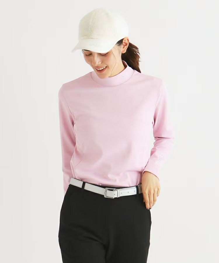 High Neck Shirt Ladies Adabat Adabat 2024 Fall / Winter Golf Wear