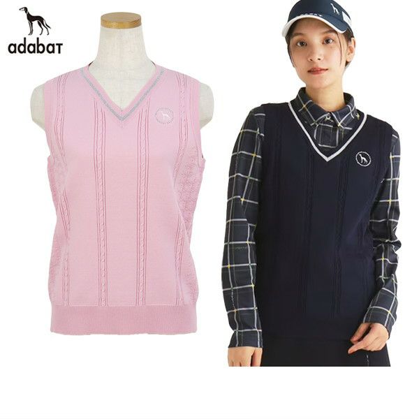 V -neckVest  Ladies Adabat ADABAT 2024 Fall / Winter New Golf Wear