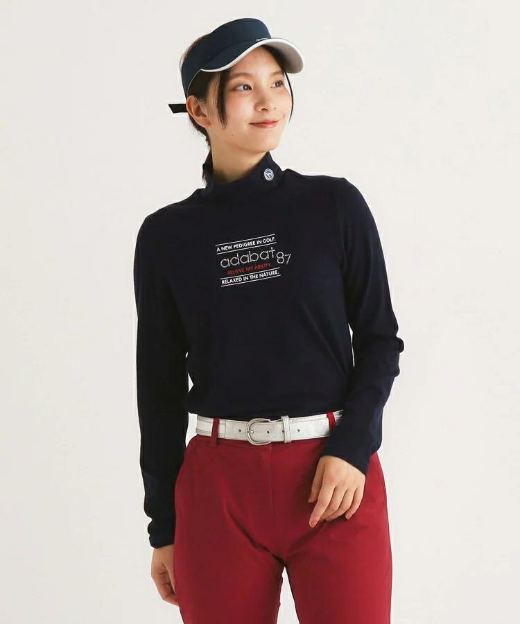 High Neck Shirt Ladies Adabat Adabat 2024 Fall / Winter Golf Wear