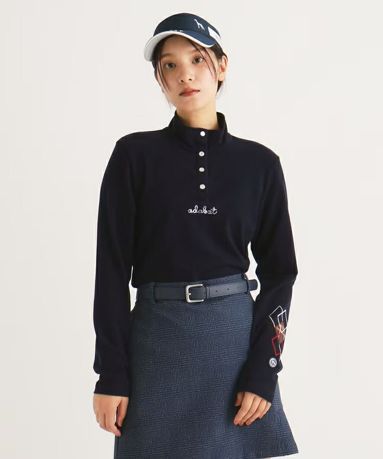 Poro Shirt Ladies Adabat Adabat 2024 Autumn / Winter New Golf Wear