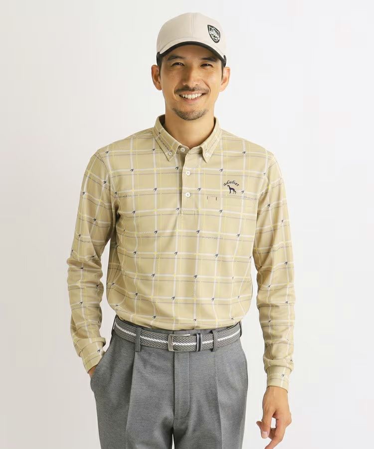 Poro Shirt Men's Adabat Adabat 2024 Autumn / Winter New Golf Wear