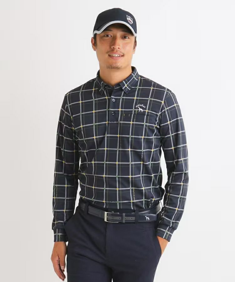 Poro Shirt Men's Adabat Adabat 2024 Autumn / Winter New Golf Wear