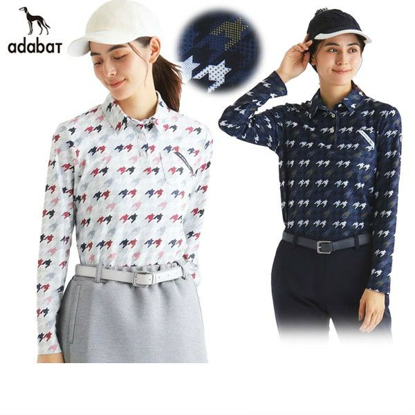 Poro Shirt Ladies Adabat Adabat 2024 Autumn / Winter New Golf Wear