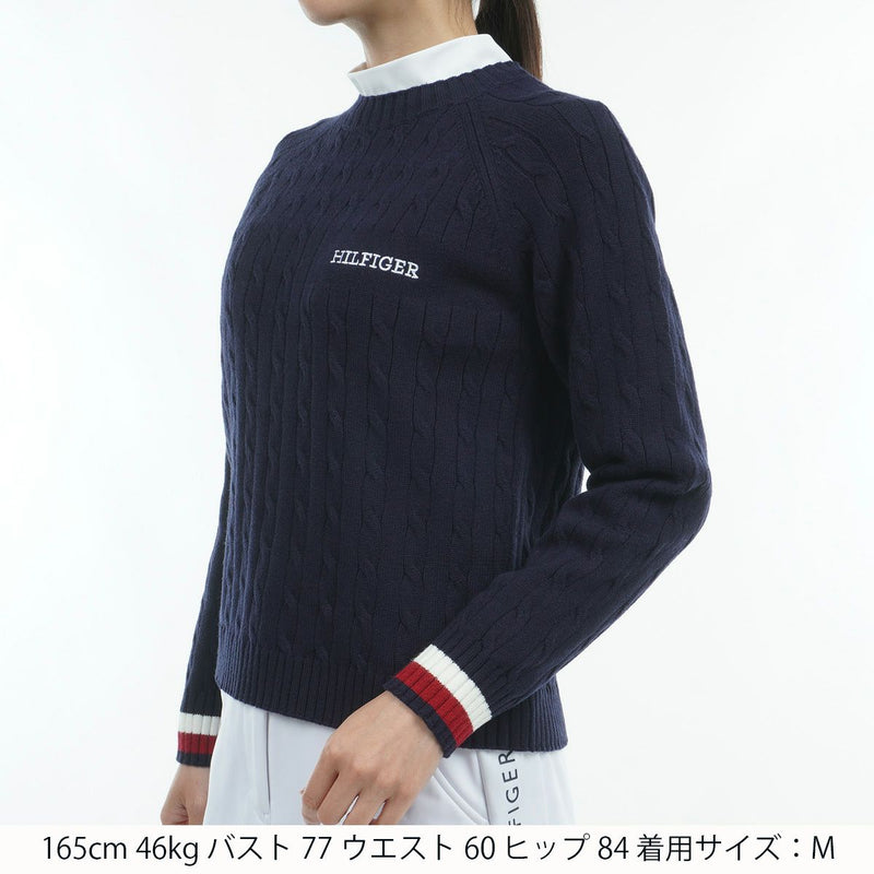 Sweater Ladies Tommy Hilfiger Golf TOMMY HILFIGER GOLF Japan Genuine 2024 Fall / Winter Golf wear