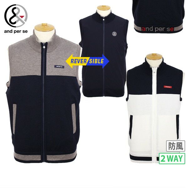 Vest  Men's Anpas AND PER SE 2024 Autumn / Winter New Golf Wear