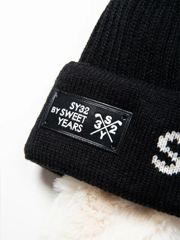 Knit Hat Ladies SY32 by Sweet Years Golf Eswisarty by Sweet Iyers Golf Japan Genuine 2024 Fall / Winter New Golf