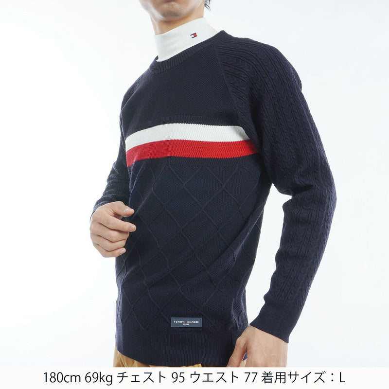 Sweater Men's Tommy Hilfiger Golf Tommy Hilfiger Golf Japan Genuine 2024 Fall / Winter Golf wear