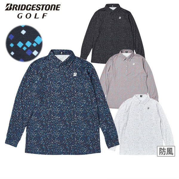 Poro Shirt Men's Bridgestone Golf BRIDGESTONE GOLF 2024 Fall / Winter New Golf Wear