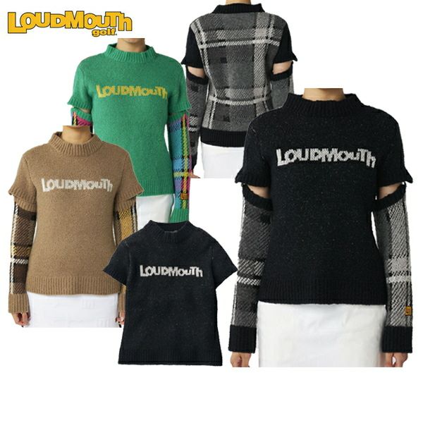 Sweater Ladies Loud Mouse Golf LOUDMOUTH GOLF Japan Genuine Japan Standard 2024 Fall / Winter New Golf Wear