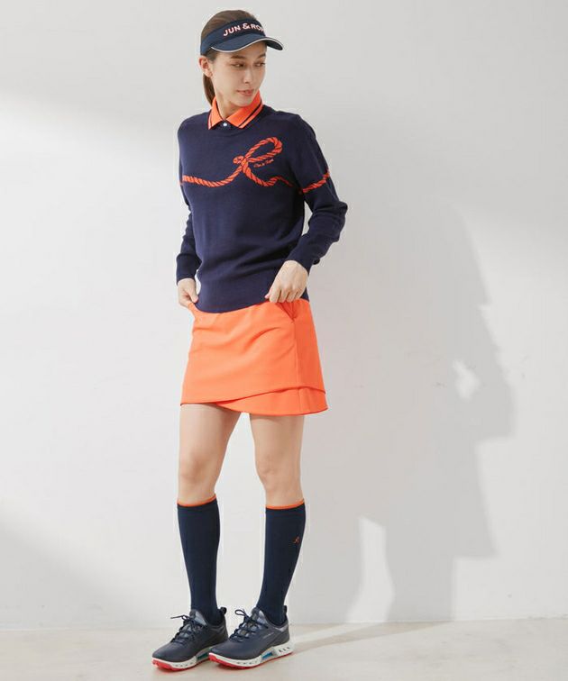 Sweater Ladies Jun & Lope Jun Andrope JUN & ROPE 2024 Fall / Winter New Golf Wear