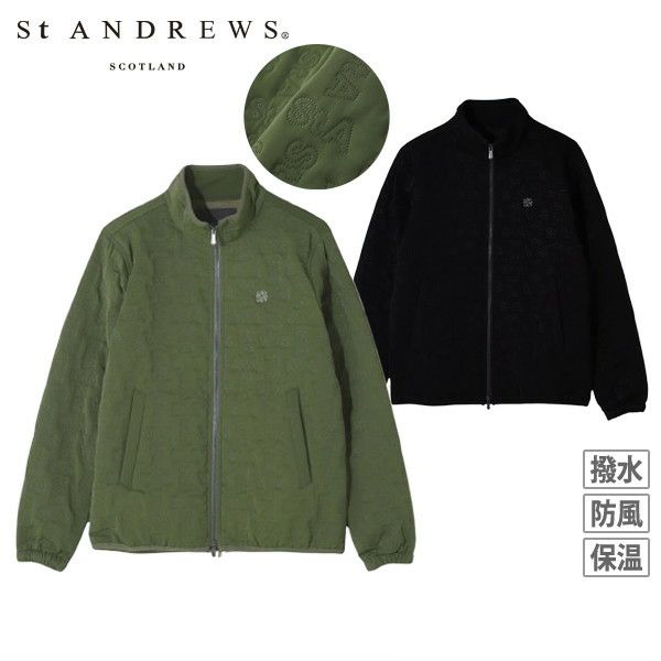 Cotton Blouson Men 's St. 및 Ryu St Andrews 2024 가을 / 겨울 새 골프장