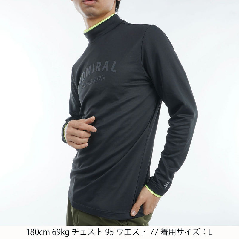 High Neck Shirt Men's Admiral Golf ADMIRAL GOLF Japan Genuine 2024 Fall / Winter New Golf Wear