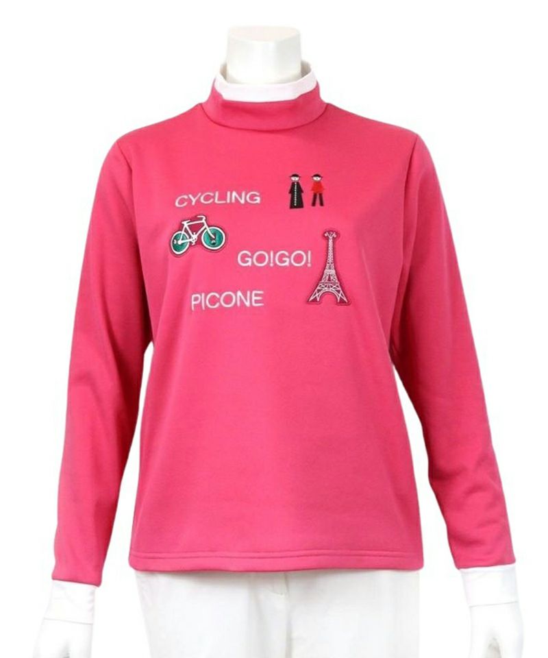 High Neck Shirt Ladies Piccone Club PICONE CLUB 2024 Fall / Winter New Golf Wear