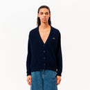 針織開衫的女性lacoste lacoste日本官方產品