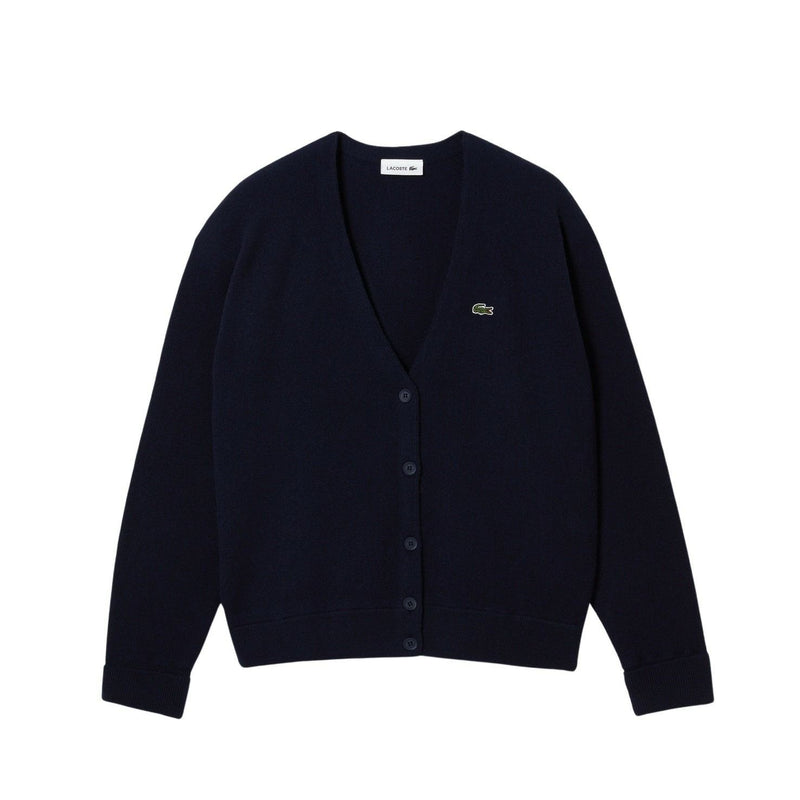 針織開衫的女性lacoste lacoste日本官方產品