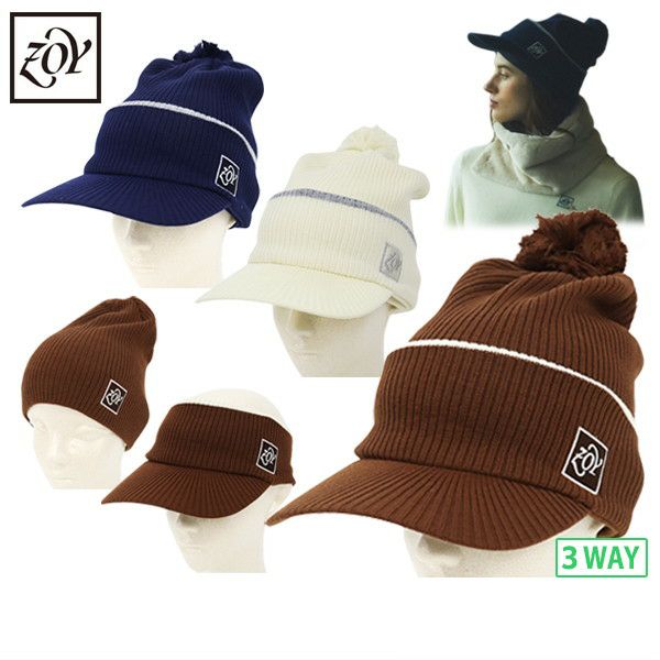 Sun Visor & Knit Hat Men's Ladies Zoy ZOY 2024 Fall / Winter New Golf