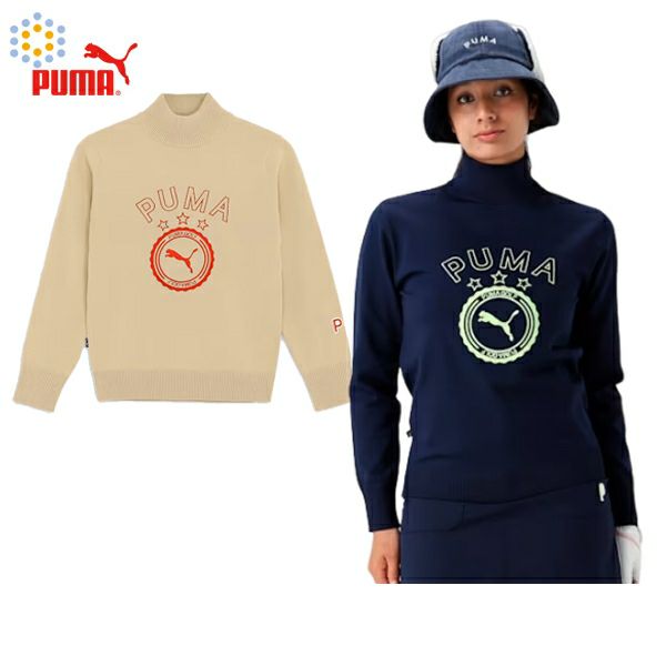 Sweater Ladies Puma Golf PUMA GOLF Japan Genuine Japan Standard 2024 Fall / Winter New Golf Wear