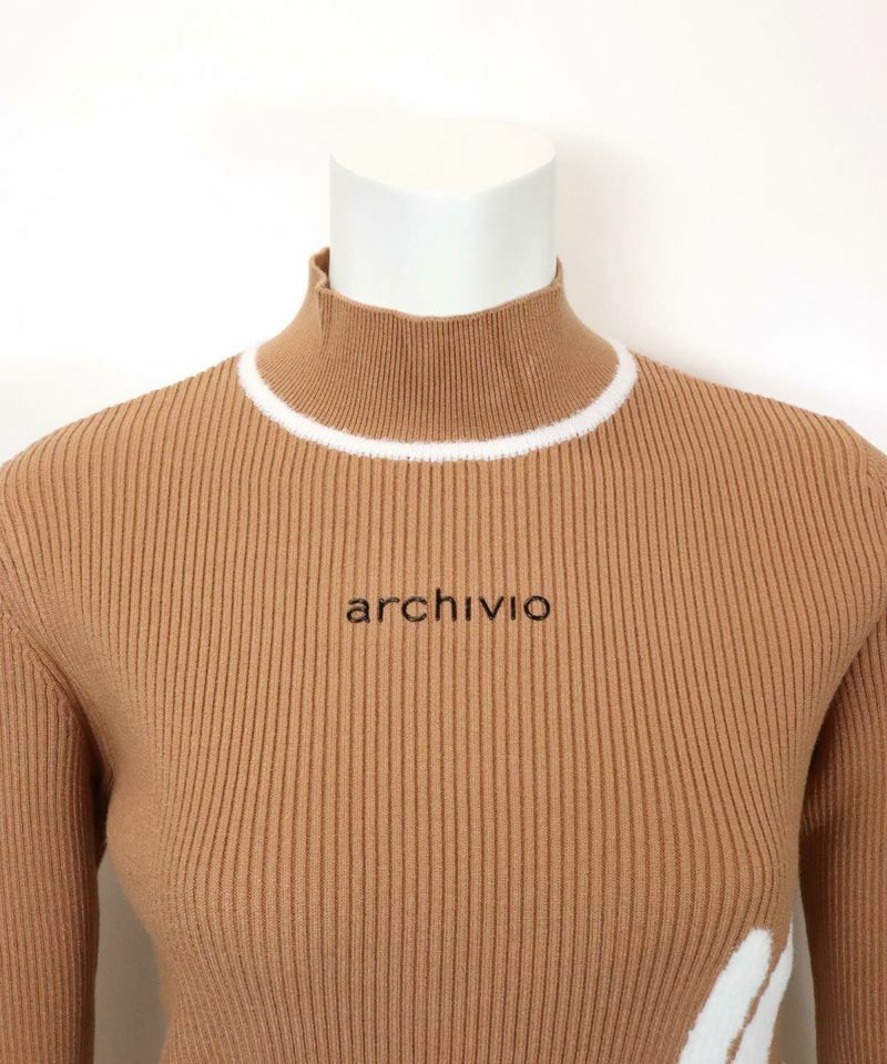 High Neck Sweater Ladies Alchivio Archivio 2024 Fall / Winter New Golf Wear