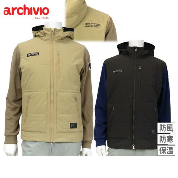 Hooded blouson for men Archivio golf wear