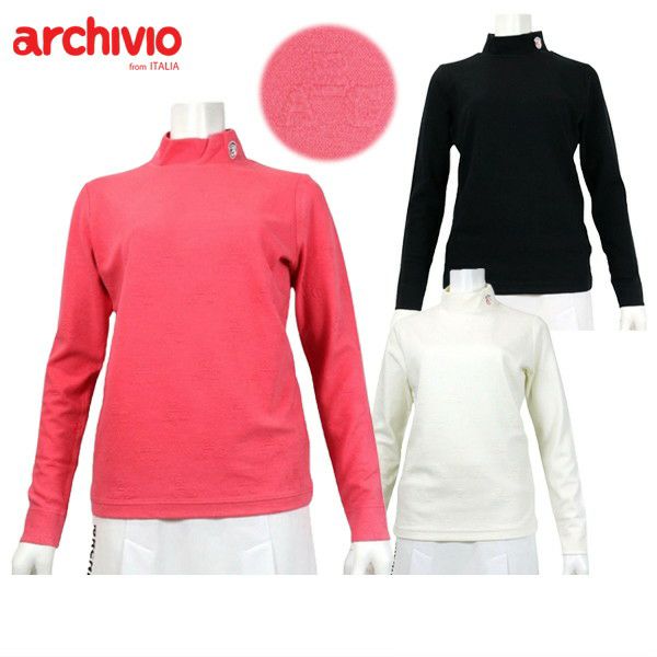 High Neck Shirt Ladies AlchiVio 2024 Fall / Winter New Golf wear