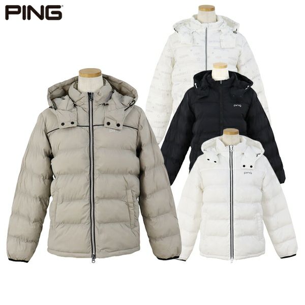 Hooded padded blouson for women, PING golf wear