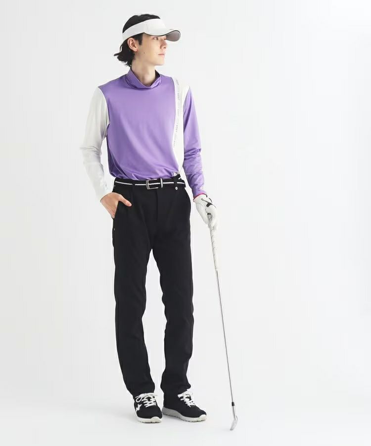 High Neck Shirt Men's Adabat Adabat 2024 Fall / Winter New Golf Wear