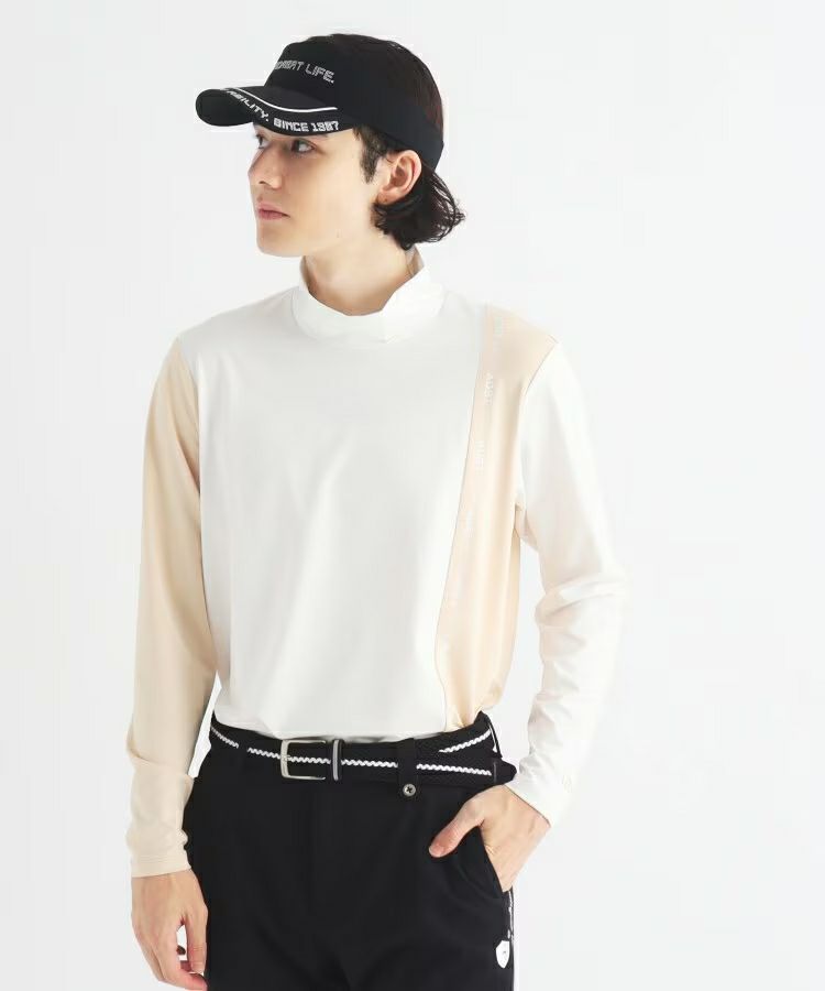 High Neck Shirt Men's Adabat Adabat 2024 Fall / Winter New Golf Wear