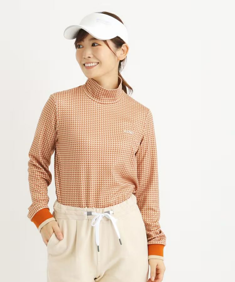 High Neck Shirt Ladies Adabat Adabat 2024 Fall / Winter Golf Wear