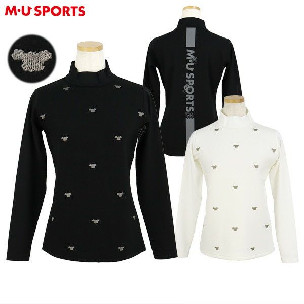 高脖子衬衫女士MU Sports Musports M.U Sports Musports 2024秋冬新高尔夫服装