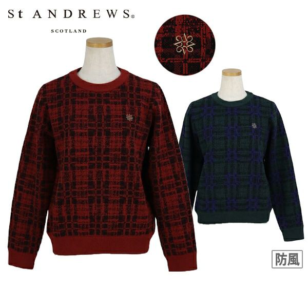 Sweater Ladies Sent and Ruice ST Andrews 2024 Fall / Winter New Golf Wear