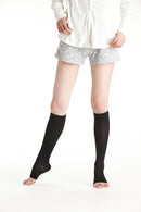 여자 양말 Yakusokuan compression stoethings 압축 높은 양말 오픈 발가락 스타킹 밑 무리기 스타킹 압축 24hpa 140 Deenier 부종을 방지하기 위해 초승달에 해당합니다.