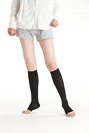 여자 양말 Yakusokuan compression stoethings 압축 높은 양말 오픈 발가락 스타킹 밑 무리기 스타킹 압축 24hpa 140 Deenier 부종을 방지하기 위해 초승달에 해당합니다.