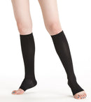 여자 양말 Yakusokuan compression stoethings 압축 높은 양말 오픈 발가락 스타킹 밑 무리기 스타킹 압축 24hpa 140 Deenier 부종을 방지하기 위해 초승달에 해당합니다.