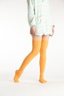 여자 양말 Yakusokuan compression stoethings 압축 무릎 높이 무릎 양말 위에 발가락으로 닫힌 발가락 달 토끼 약한 압력 21hpa 130 부종 치료를위한 두꺼운 천장.