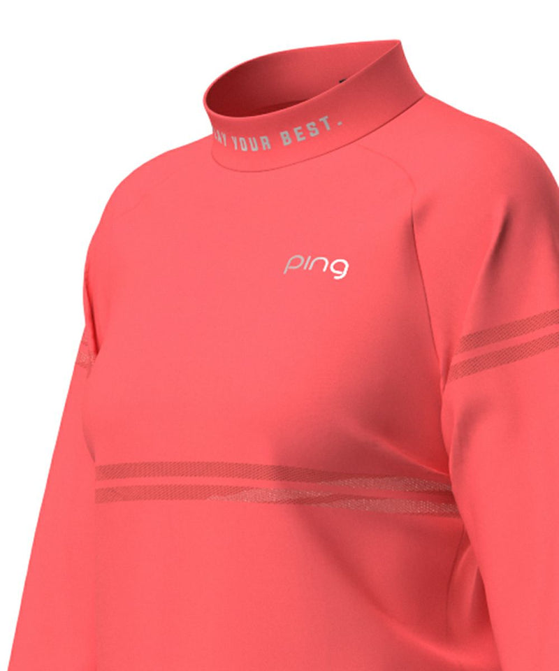 High Neck Shirt Ladies Ping Ping 2025 Spring / Summer New Golf Wear