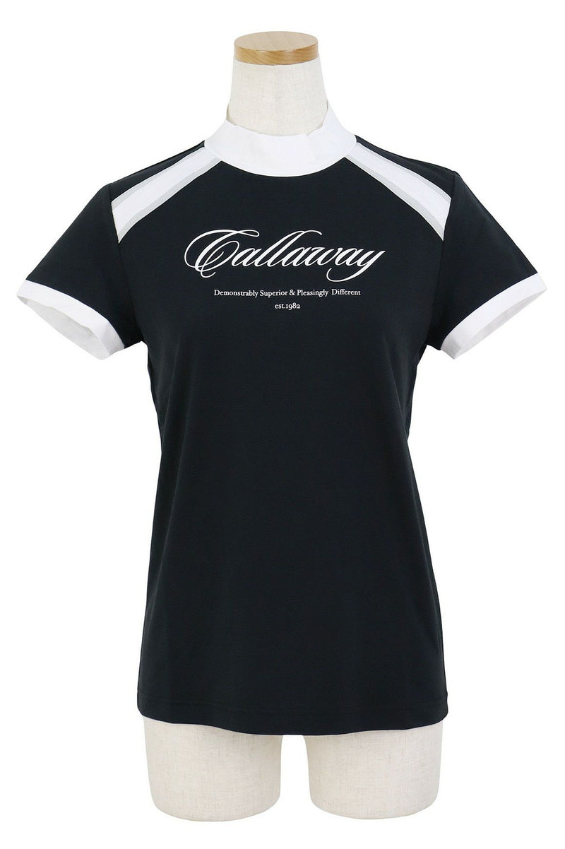 高脖子襯衫女士Callaway服裝Callaway高爾夫Callaway服裝2025春季 /夏季新高爾夫服裝