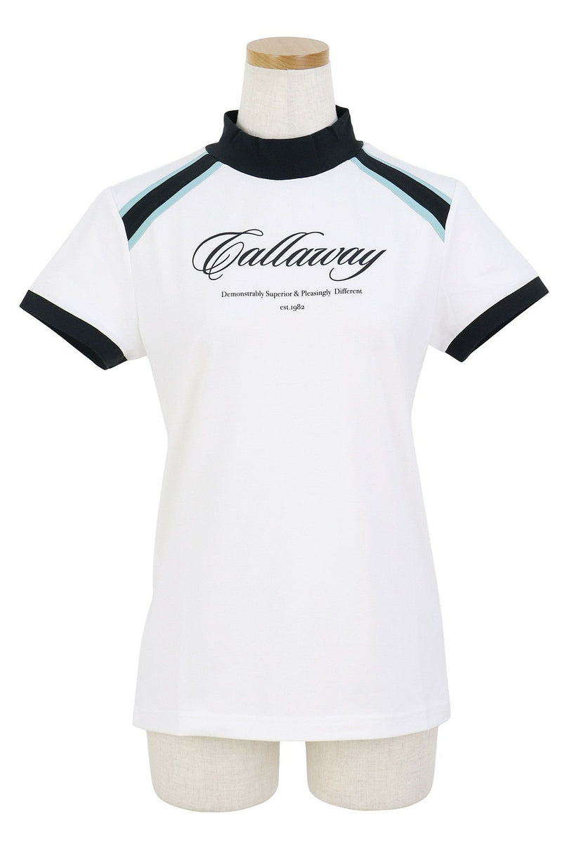 高脖子襯衫女士Callaway服裝Callaway高爾夫Callaway服裝2025春季 /夏季新高爾夫服裝