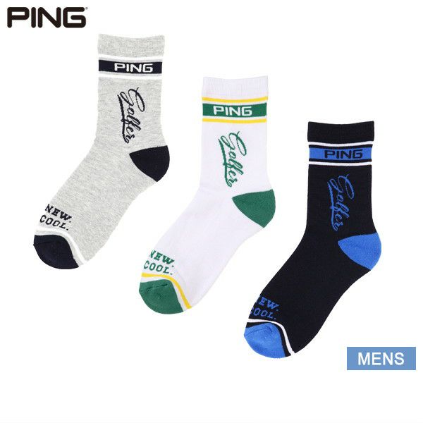 Short length socks Men's pin ping 2025 Spring / summer new golf