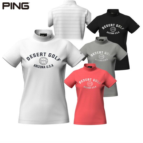 High Neck Shirt Ladies Ping Ping 2025 Spring / Summer New Golf Wear