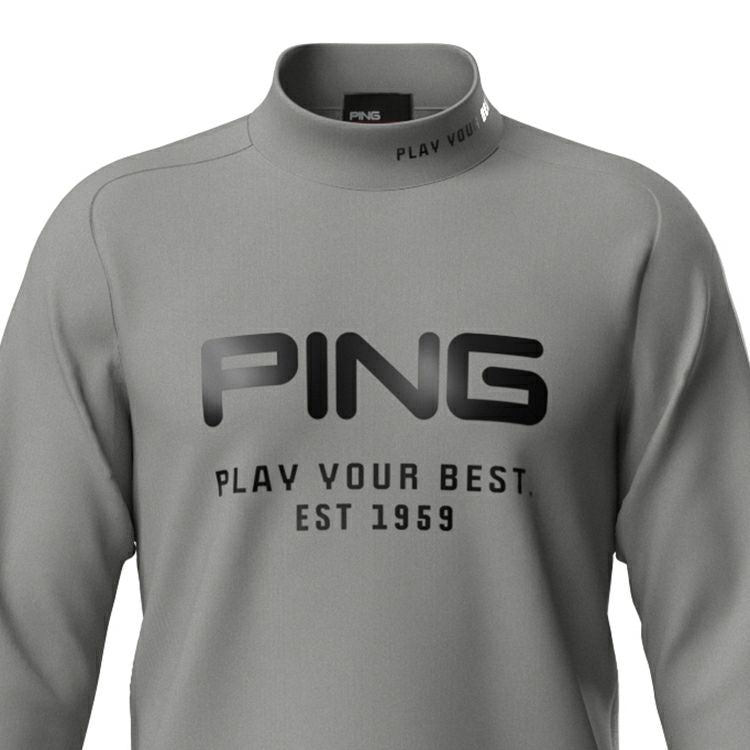 High Neck Shirt Men's Ping Ping 2025 Spring / Summer New Golf Wear