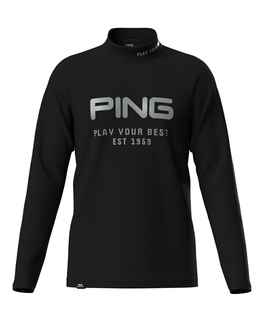 ピン PING 2025 春夏 新作 ハイネックシャツ メンズ ゴルフウェア 30％OFFセール】ハイネックシャツ メンズ ピン PING 2025 春夏