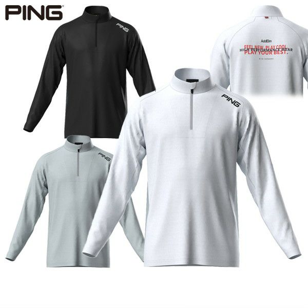 High Neck Shirt Men's Ping Ping 2025 Spring / Summer New Golf Wear