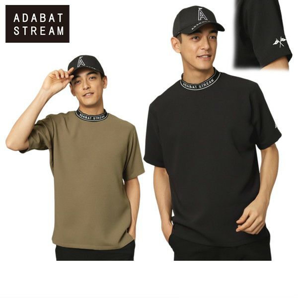 High neck shirt for men ADABAT STREAM 2025 Spring/Summer New Golf Wear