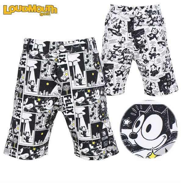 Men's Shorts Loudmouth Golf LOUDMOUTH GOLF Japanese Official Product Japanese Standard 2025 Spring/Summer New Golf Wear