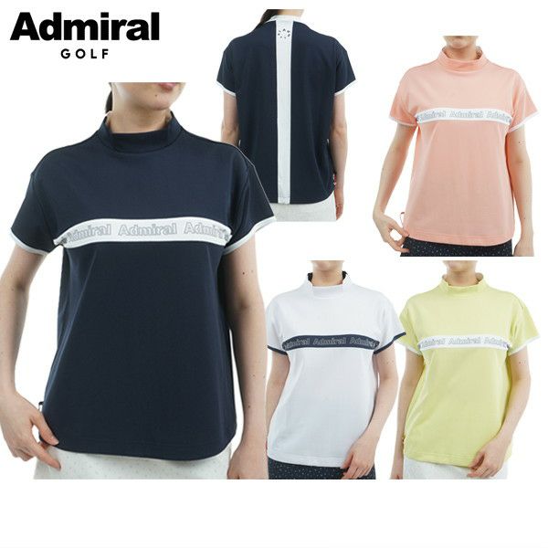 High neck shirt for women Admiral Golf Japan genuine product 2025 Spring/Summer New Golf Wear