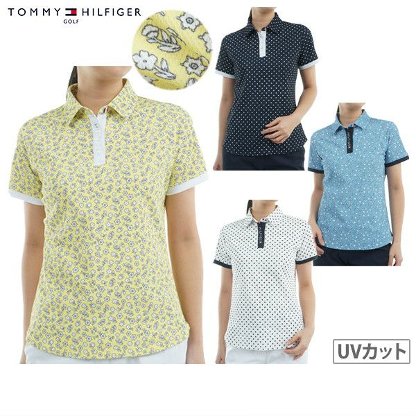 女子女子短袖polo襯衫Tommy Hilfiger高爾夫Tommy Hilfiger Golf Japan Japan Purene Product 2025春季/夏季新高爾夫服裝